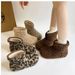 2025 Winter New Furry Patchwork Versatile Fleece Lined Thickened Warm Short Mid-Calf Cute Snow Boots_vogvips.com