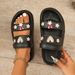 Summer Slippers Diamond Bear Floral Heart Decor Sandals Vacation Beach Parties Home Versatile Multi-Color Women Slides_vogvips.com