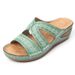 Cool Thick Soled Oversized With Multi Colored Embroidered Cool Mop Shoes And Women's Slope Heel Fish_vogvips.com