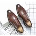 Cost performance Oxfords Men Red Sole Fashion Business Casual Party Banquet Daily Retro Carved Lace-up Brogue Dress Shoes_vogvips.com