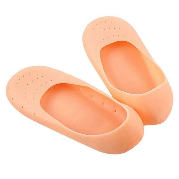 Silicone Foot Covers Full Palm Boat Socks Heel Sole Anti Crack Men And Women Foot Covers Soft Elastic Heel Covers Silicone_vogvips.com