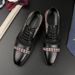 New Black And White Color-block Carved Brick Men's Shoes For Men's Business Leather British Derby Shoes Pointed Toe Banquet Wedding Leather Shoes_vogvips.com
