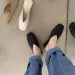 Female Slippers Fashion Casual Mules Square Toe Sandals Women Flat Outdoor Walking Slides Zapatillas_vogvips.com