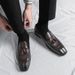 Leather For Wedding Groom Suit Business British Style Pointed Toe Height Increasing 2025 Hairstylist Carved Casual Men's_vogvips.com