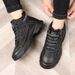 Warm Wool-Lined Snow Boots Leather Shoes Versatile_vogvips.com