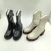 British-style Women's Short Thick Soles, High Aesthetic Appeal, Boots With Waterproof Platform, Slim V-cut_vogvips.com