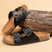 Classic Unisex Slippers Comfortable Summer Cork Shoes For Men Outdoor Sandals Plus Size 36-46_vogvips.com