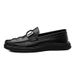 Embossed Crocodile Pattern Beanie Shoes Casual Men's Leather Shoes Genuine Leather Platform Men's Shoes_vogvips.com
