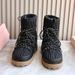 Fashion Pleated Thick-Soled Snow For Women 2024 Winter New Versatile Cotton Shoes Non-Slip Thickened Warm Lace-Up Short_vogvips.com
