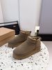 Women's Snow Boots With Fur-Lined Thickened And Fleece-Lined Winter Cotton Shoes With Foam Thick Soles_vogvips.com