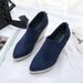 Women's Chunky Heel Boots – Slip-Resistant Platform Wedges With Breathable Lining | Winter Ankle Booties (Black/Deep Blue, EU 34-41)_vogvips.com