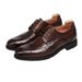 British Perforated Top Layer Cowhide Men's Business Dress Leather Blok Carved Oxford Shoes_vogvips.com