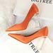 2993-1 Korean Style Fashion Transparent Crystal Heel Satin Shallow Pointed Toe Sexy High Heels Wedding Women's Single_vogvips.com
