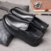 TerraStride Leather Cowhide Business Casual Round Toe Soft Thick Sole Wear-Resistant Slip-On Men's Shoes Height Increasing_vogvips.com