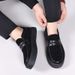 European Warm Series Loafers Men Autumn Winter Slip-On Driving Soft Sole Suede Leather Shoes Black Formal Business Moccasins_vogvips.com