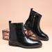Martin Boots Men's Fleece Zipper Leather Shoes Men's High Top Black Chelsea Boots Men's_vogvips.com