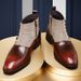 European Warm Series Winter Plus Size Side Zipper Business Formal Leather Shoes Men's Korean Style Casual Versatile Martin Boots_vogvips.com
