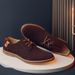 Suitable For All Seasons Autumn New Casual Suede Leather Lace-up Trendy Large Size Men's Single Shoes_vogvips.com