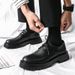 New Teenagers Lace-up Low-top Breathable Formal Casual Leather Shoes_vogvips.com