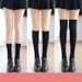 2025 Jk Calf Socks, Women's Cotton Long Socks, -Black Slimming College Style High Socks_vogvips.com