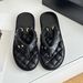 New Style Number Buckle Flip-Flops 2025 Summer New Genuine Leather Toe Thick Sole Letter Bread Sandals For Women_vogvips.com