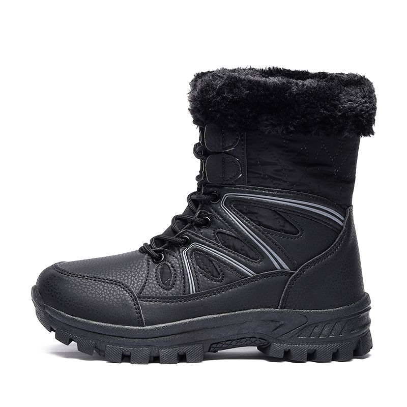 Winter Snow Boots Women High-top Outdoor Warm Soft Plush Ankle Boots Women Anti-slip Wear-resistant Casual Women Shoes_vogvips.com