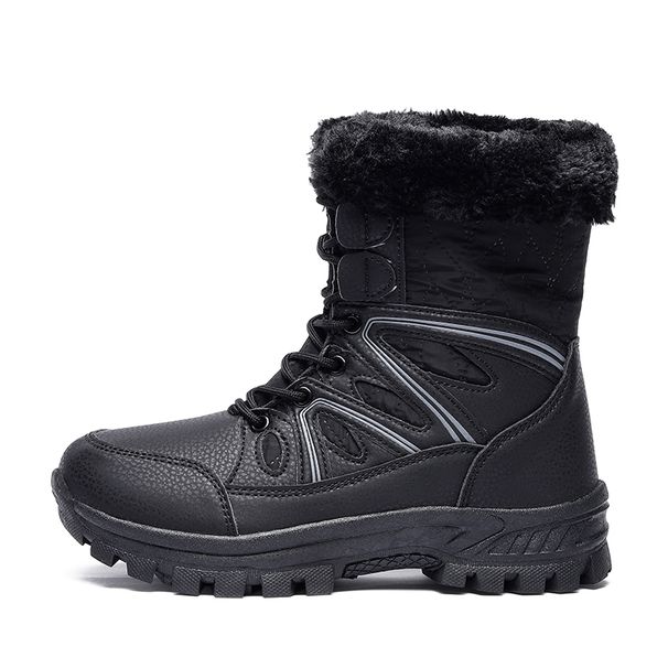 Winter Snow Boots Women High-top Outdoor Warm Soft Plush Ankle Boots Women Anti-slip Wear-resistant Casual Women Shoes_vogvips.com