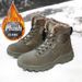 Men's Winter Snow Boots Outdoor Warm Comfortable Hiking Boots High-quality Casual Shoes Anti Slip Wear-resistant Sneaker Men_vogvips.com