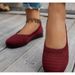 New Cross-border Breathable Fly-knit Slip-on Flat Women, Foreign Trade Knitted Round-toe Large-size Lazy Shoes For All_vogvips.com