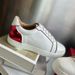 Top-level Version Men's Genuine Leather Casual Shoes Fashion Red Sole Sneakers Top Layer Cowhide British Style Comfortable Breathable_vogvips.com