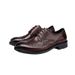 Plus-size leather shoes Business dress leather shoes for men British vintage wash horse Leather wedding shoes_vogvips.com