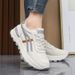 Women's Thick Soled Sneakers 2026 New Style Height Increasing Soft Soled Lightweight Non Slip Running Shoes for Students_vogvips.com