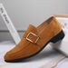 Spring New Leather Men's Casual Frosted Fit Driving Large Bean Shoes_vogvips.com