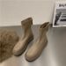 Black Designer Boots Women's Casual Canvas Shoes - Comfortable, Wear-Resisting Outdoor Footwear_vogvips.com