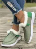 Cozy 2025 Collection Plus Size Woolen Casual Shoes Women - Round Headed Winter Boots Ideal For Foreign Markets_vogvips.com