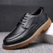2024 Spring Business Casual British Style Lace-up Middle-aged Dad Sole Soft Leather Brogue Men's Shoes_vogvips.com