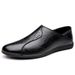 Suitable For All Seasons Men's Summer Genuine Leather Breathable Business Formal Shoes 2024 New Casual Soft Sole Loafers_vogvips.com