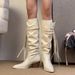 Tassel Wasteland Style Martin For Women 2025 Autumn Winter High Pointed Toe Chunky Heel Slouch Boots Over-the-Knee_vogvips.com