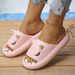 Women's Shoes Hot Online Thick Soled Shark Slippers Summer Couple Men And Women Wear Sandals And Flip Flops_vogvips.com