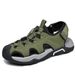 Men's Beach Shoes Summer Breathable Men's Shoes Outdoor Casual Comfortable Non-Slip Closed-Toe Sandals Large Size 46_vogvips.com