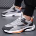Oulylan New Men's Mesh Casual Sports Shoes Fashionable Versatile Comfortable Breathable Shoes With Leather Single Shoes_vogvips.com