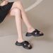 Women's Outdoor Slippers 2025 Summer New Fashion Versatile Woven One-Strap Thick Soft Sole Casual Sandals Trendy_vogvips.com