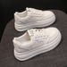High-top White Sneakers For Women, 2026 New Style, Spring-autumn Women's Shoes, Casual Soft Sole_vogvips.com