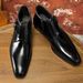 Glide New Martin High-top Short Men's Korean Style Small Square Toe Leather Boots Trendy Shoes Men_vogvips.com