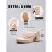Women's Shoes Women's Rope Wedge Thick Soled Sandals Flip Flops Summer Vacation Waterproof Platform High Heels_vogvips.com