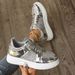 2025 Spring And Autumn Season Large Casual Sequin Sports Style Thick Soled Lace Up Round Toe Women's Single Shoes_vogvips.com
