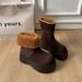 Warm Snow Boots Women's New Winter Big Head Cotton Shoes_vogvips.com