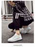 Men's Invisible Inner Height Increase Embossed White Casual Shoes Invisible Board Shoes Men's Shoes_vogvips.com