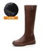 Genuine Leather Martin For Women, Over-the-Knee Slimming Riding Thick Sole, Fleece-Lined, Autumn And Winter Long Boots,_vogvips.com