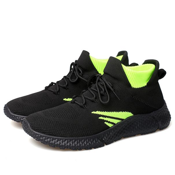 New Breathable Casual Sports Men's Size 46 Fly Woven Socks Running Shoes_vogvips.com